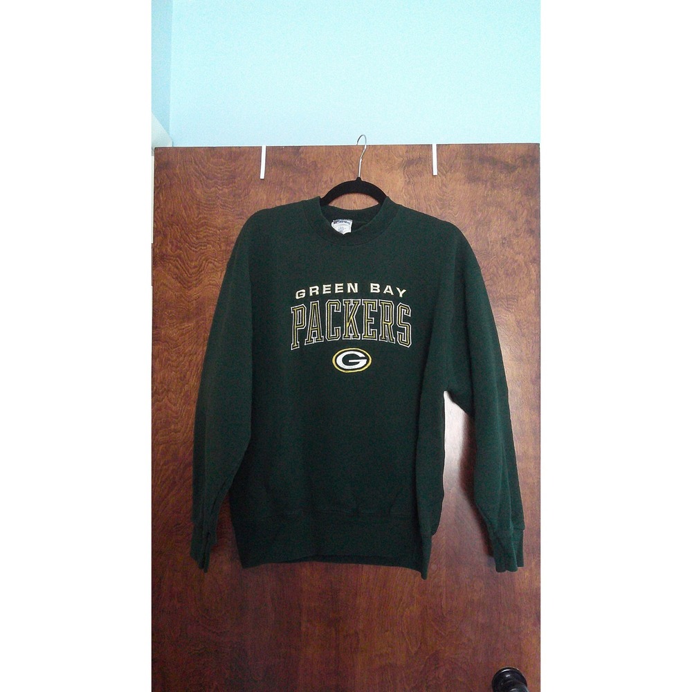 Vintage Pro Layer Sweatshirt Mens Large Green Green Bay Packers Vintage NFL